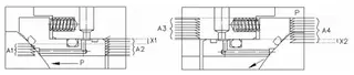 Single-Piston-Effect Seat—Schematic